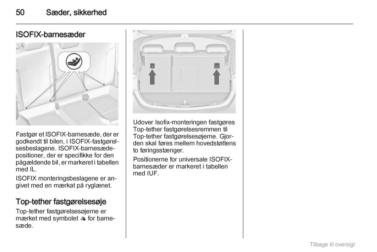 Opel Astra J IV 4 ejere handbog / page 50