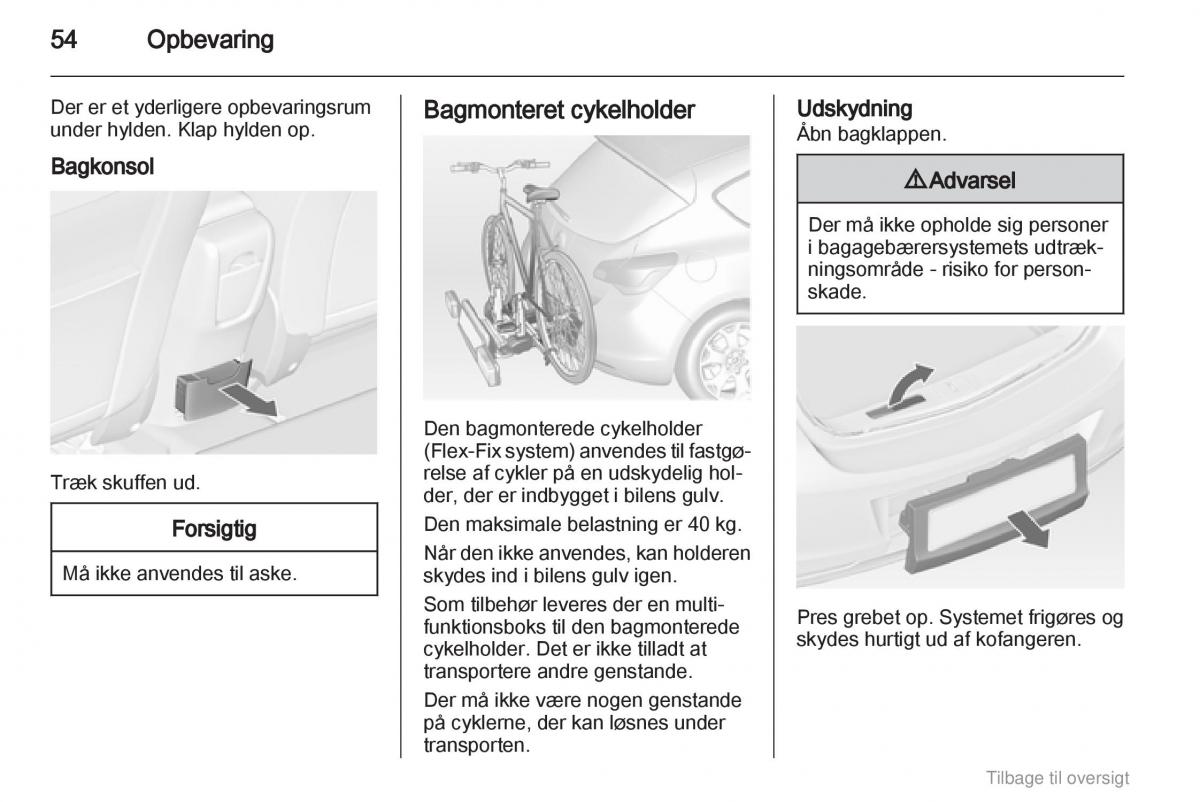 Opel Astra J IV 4 ejere handbog / page 54