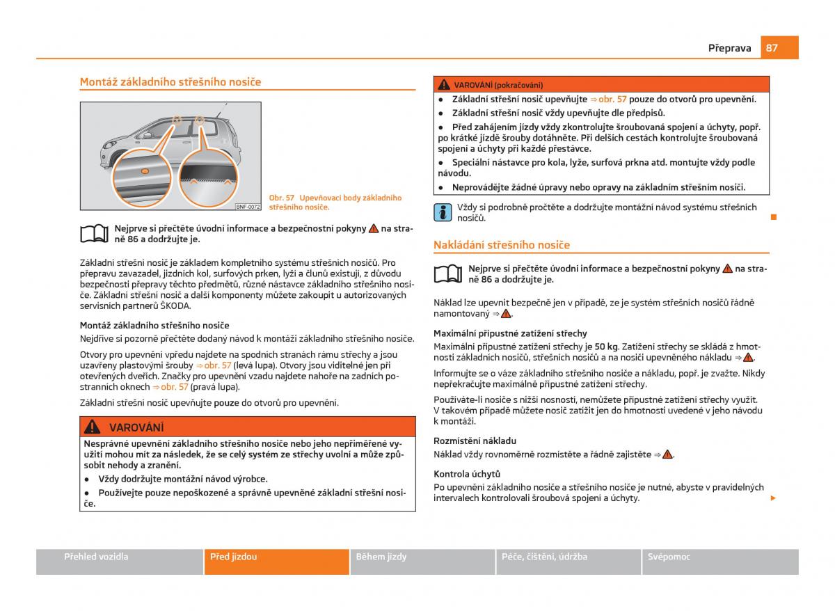 Skoda Citigo navod k obsludze / page 88