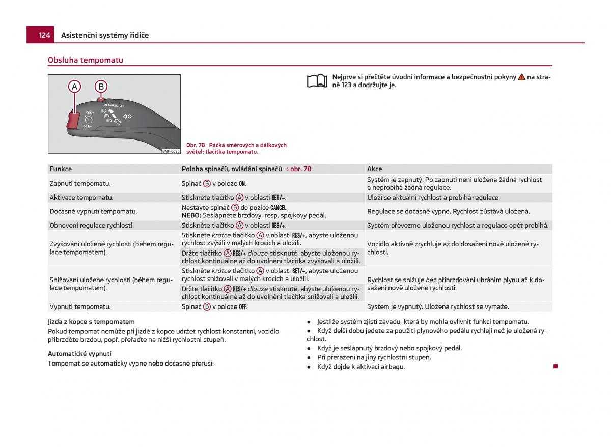 Skoda Citigo navod k obsludze / page 125