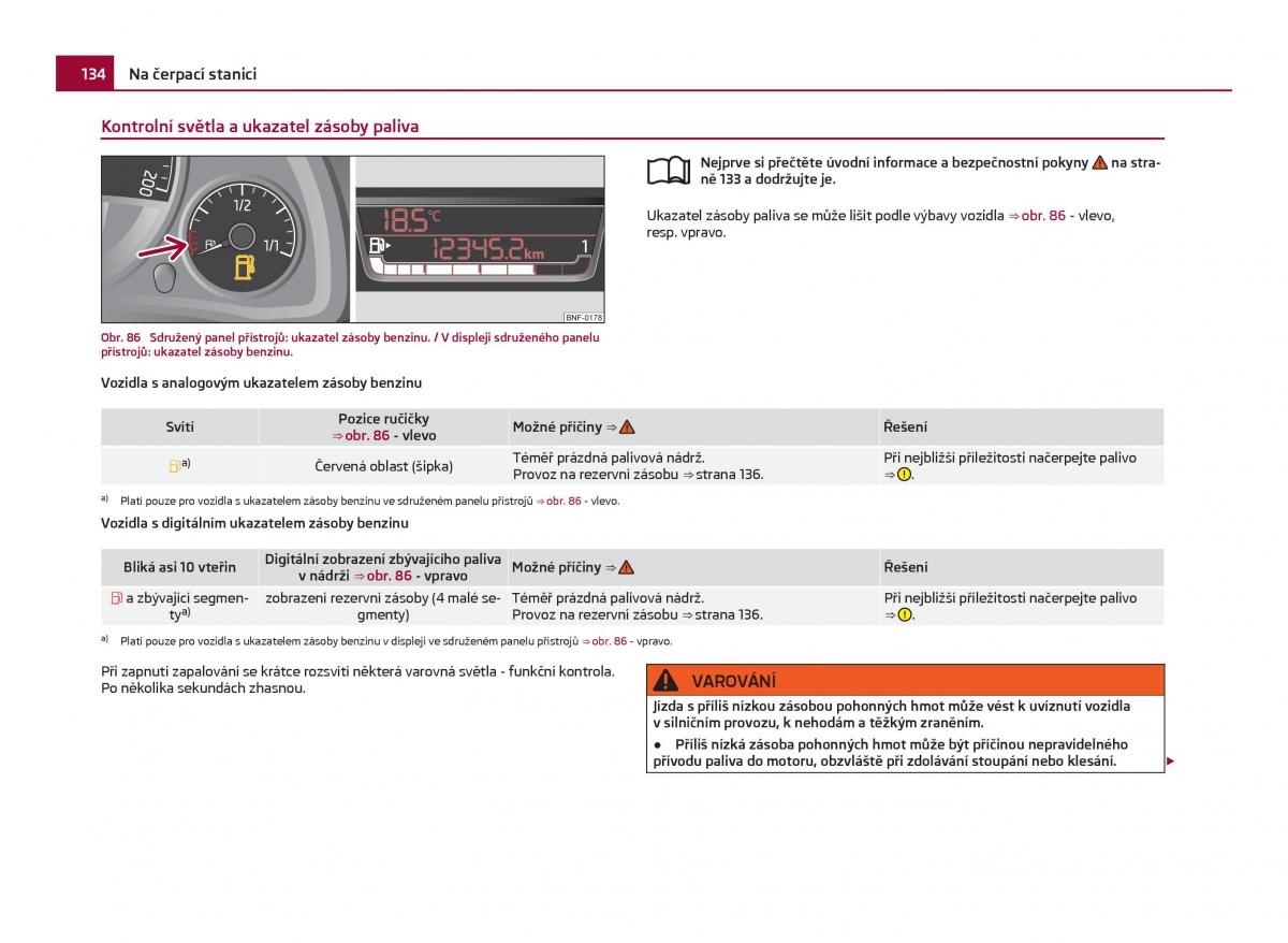 Skoda Citigo navod k obsludze / page 135