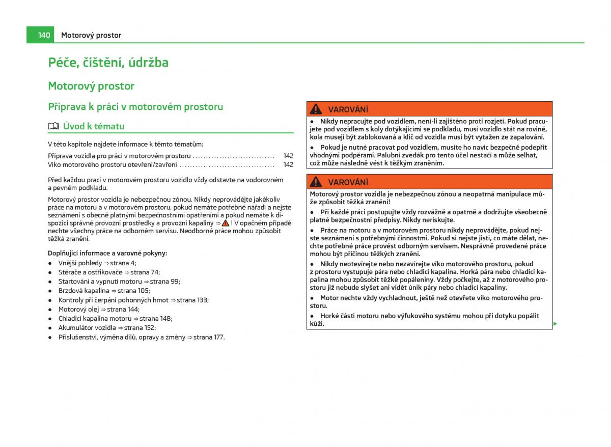 Skoda Citigo navod k obsludze / page 141