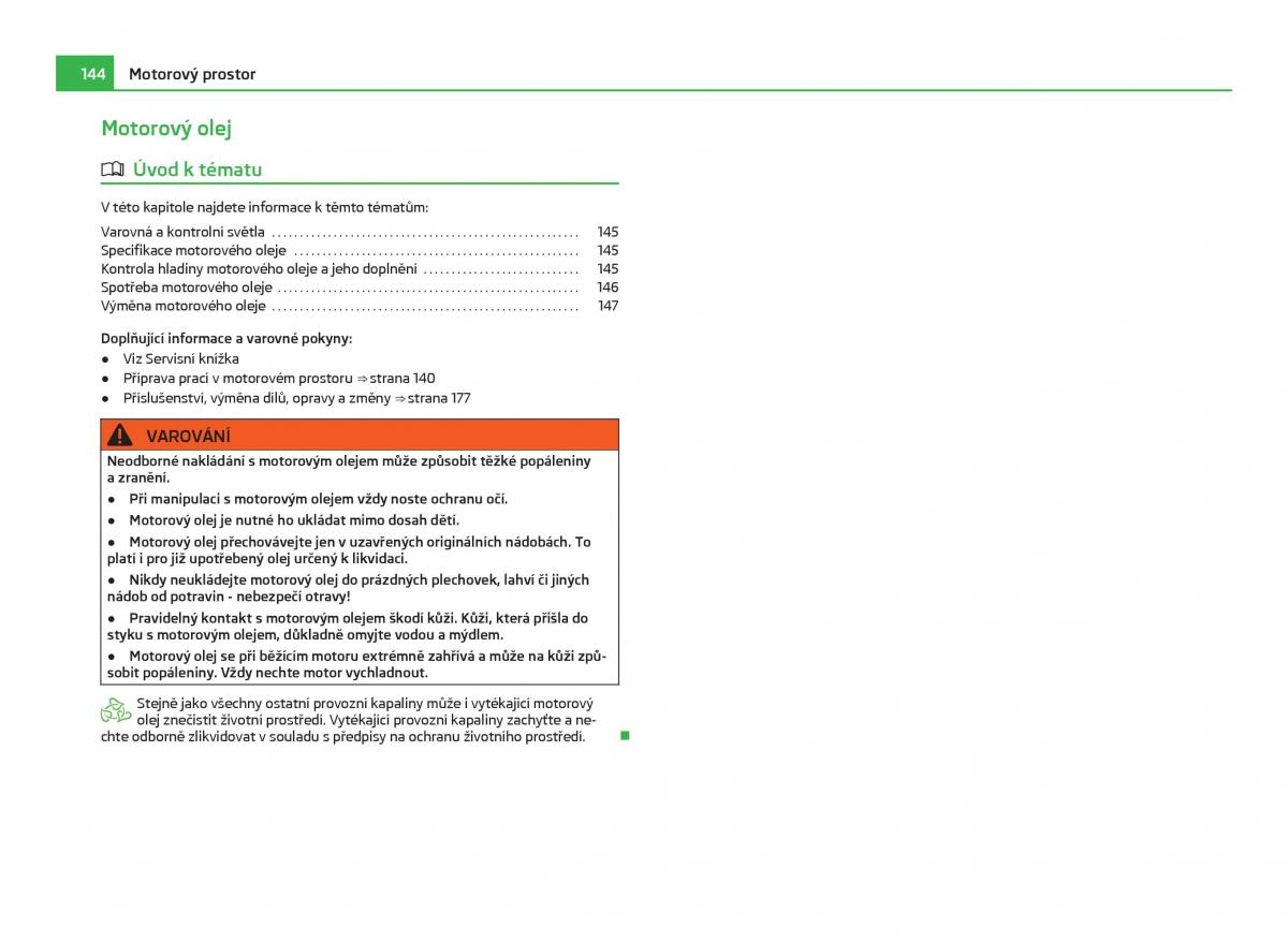 Skoda Citigo navod k obsludze / page 145