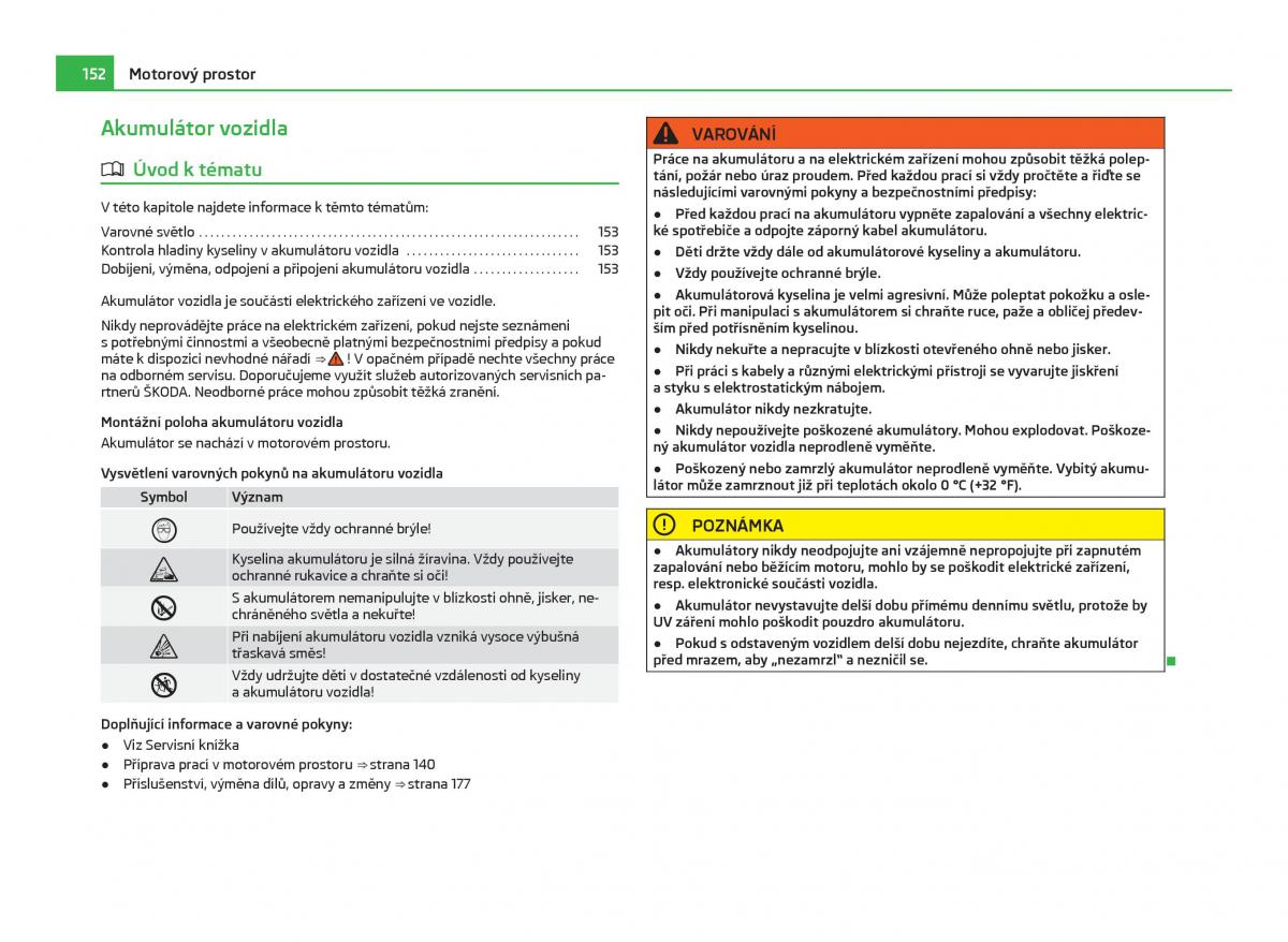 Skoda Citigo navod k obsludze / page 153