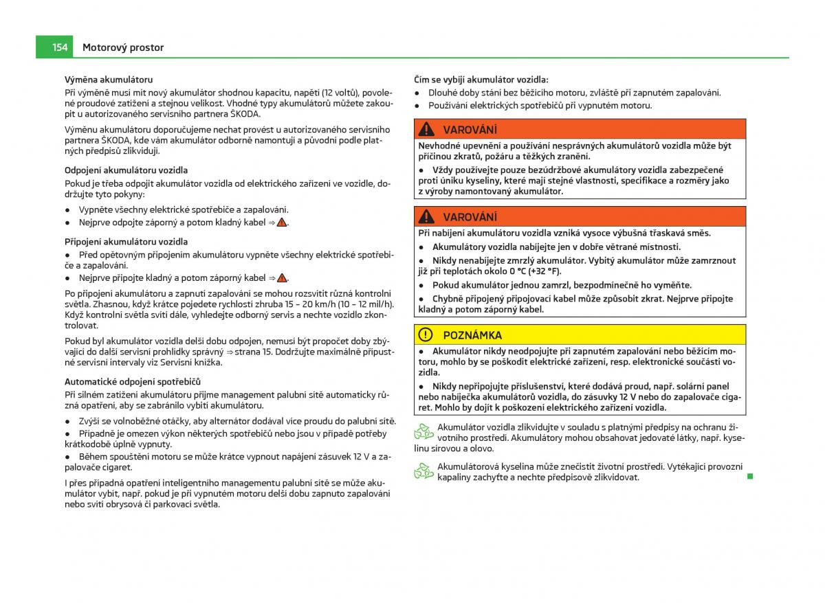 Skoda Citigo navod k obsludze / page 155