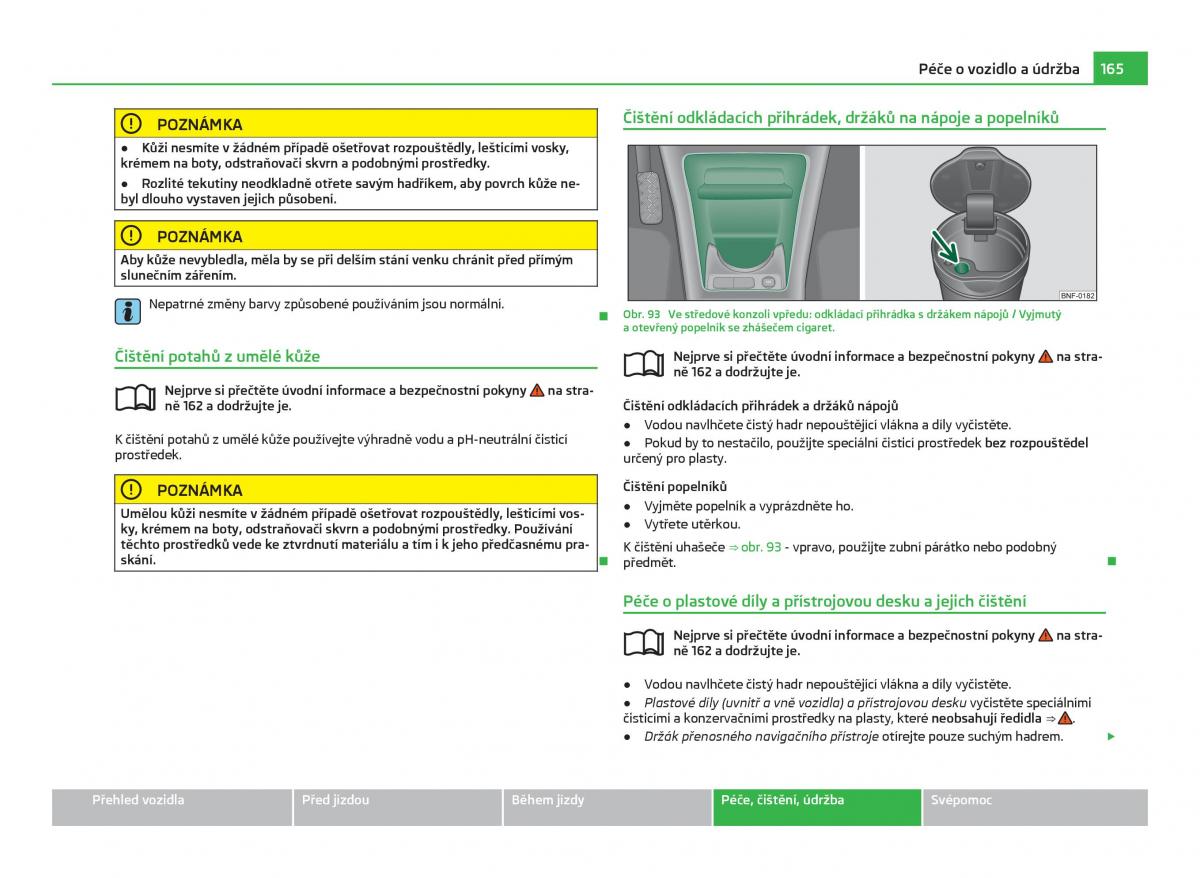 Skoda Citigo navod k obsludze / page 166