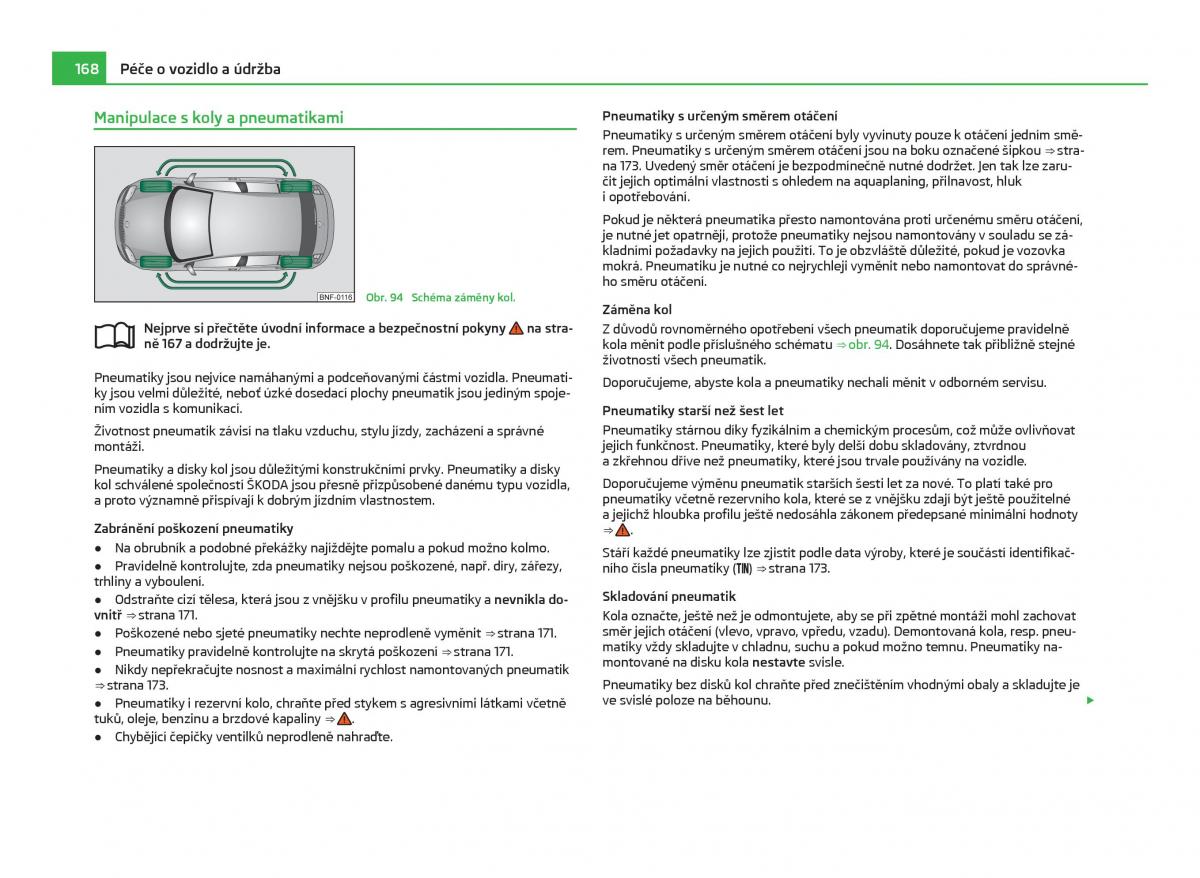 Skoda Citigo navod k obsludze / page 169