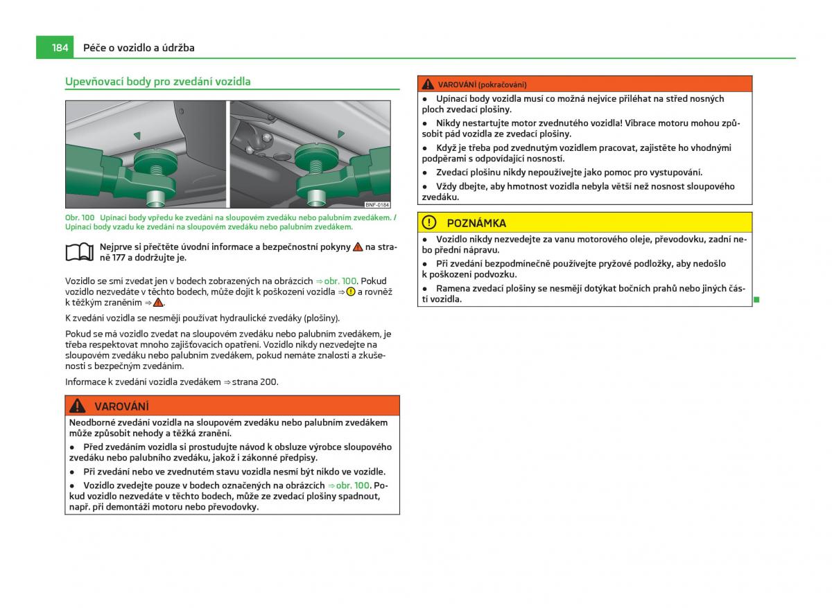 Skoda Citigo navod k obsludze / page 185