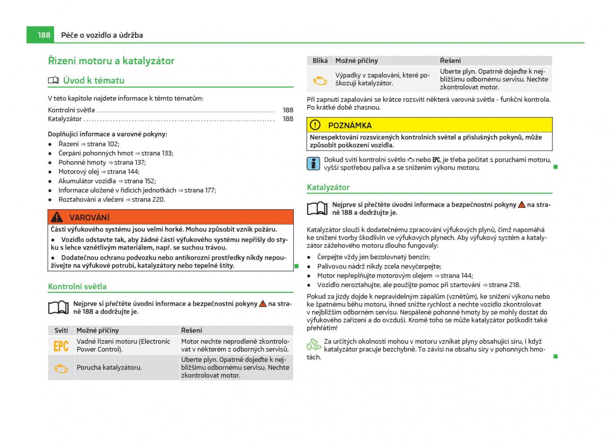 Skoda Citigo navod k obsludze / page 189