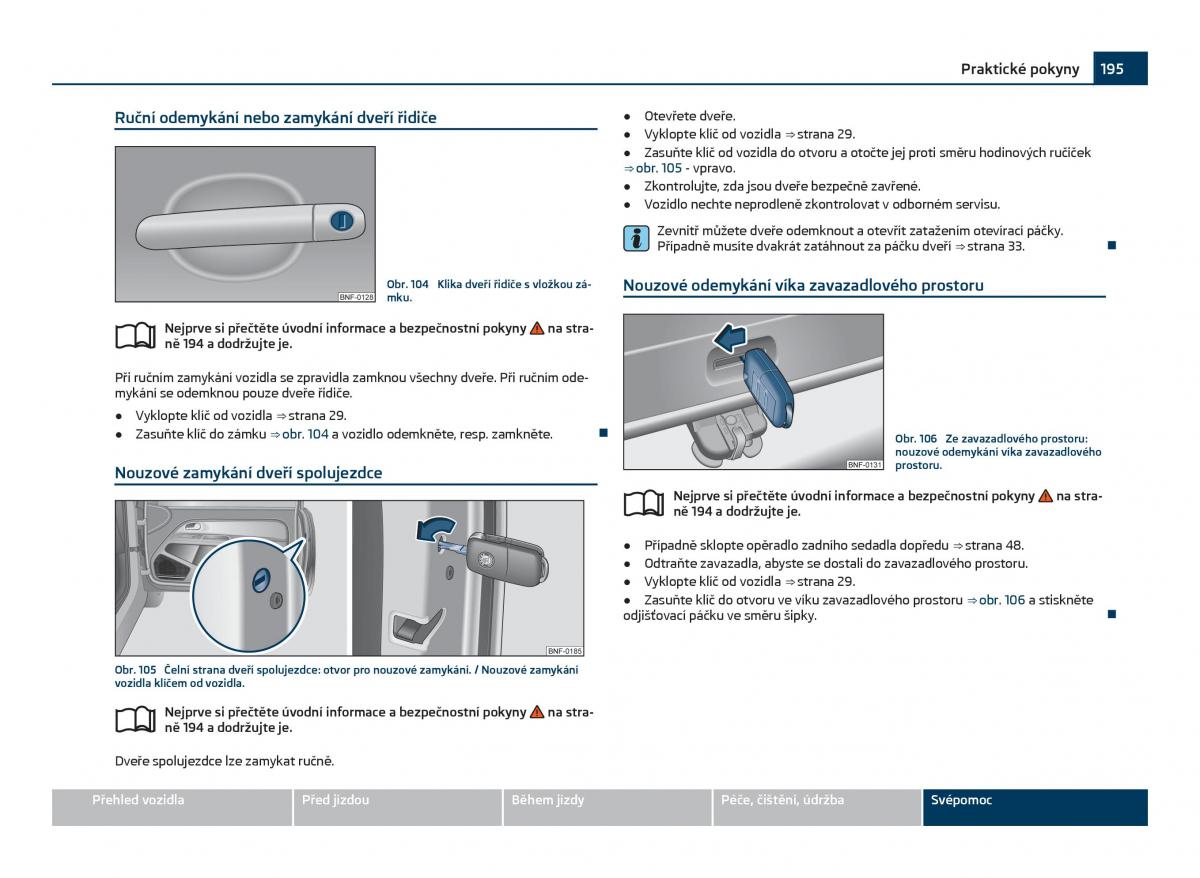 Skoda Citigo navod k obsludze / page 196