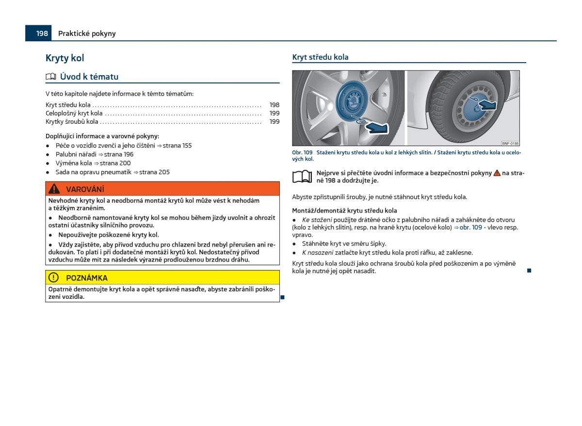 Skoda Citigo navod k obsludze / page 199