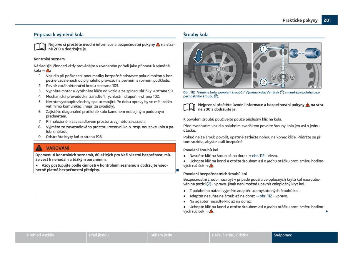 Skoda Citigo navod k obsludze / page 202