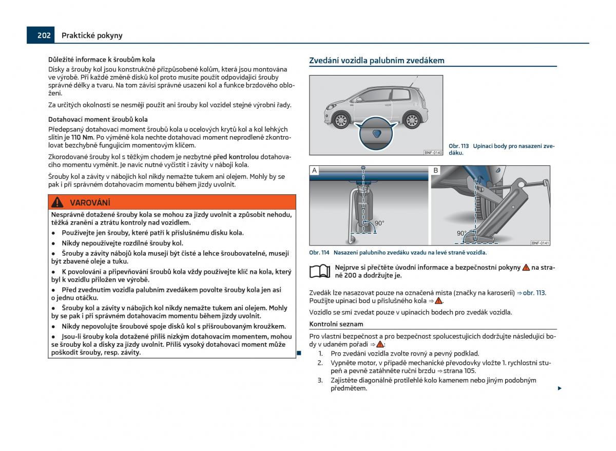 Skoda Citigo navod k obsludze / page 203