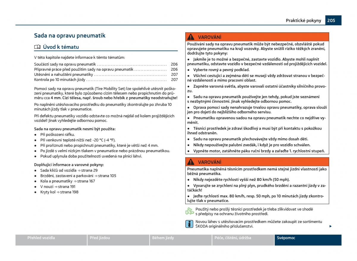 Skoda Citigo navod k obsludze / page 206