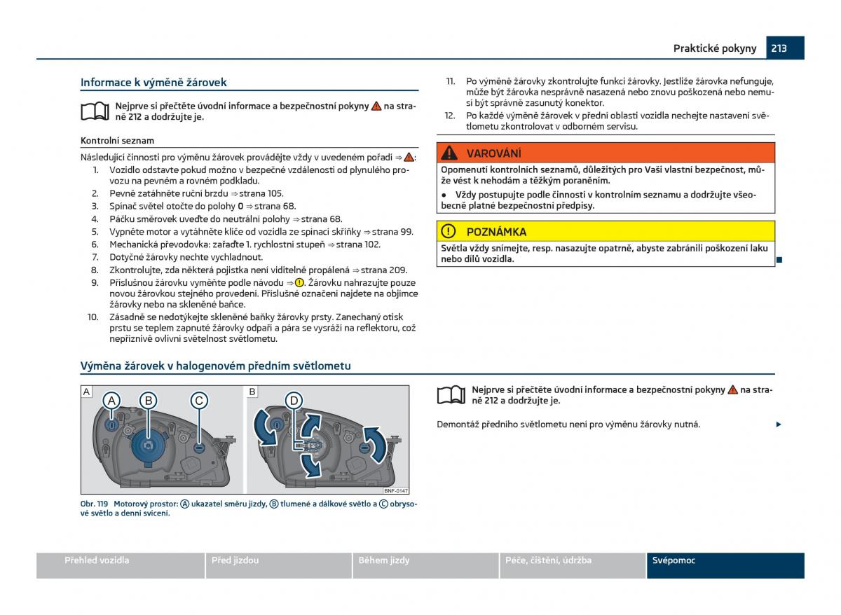 Skoda Citigo navod k obsludze / page 214