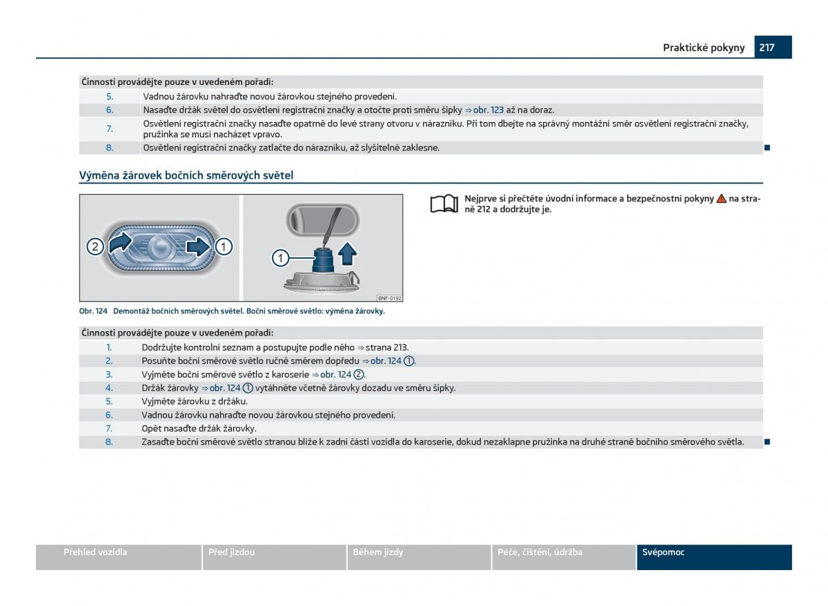 Skoda Citigo navod k obsludze / page 218