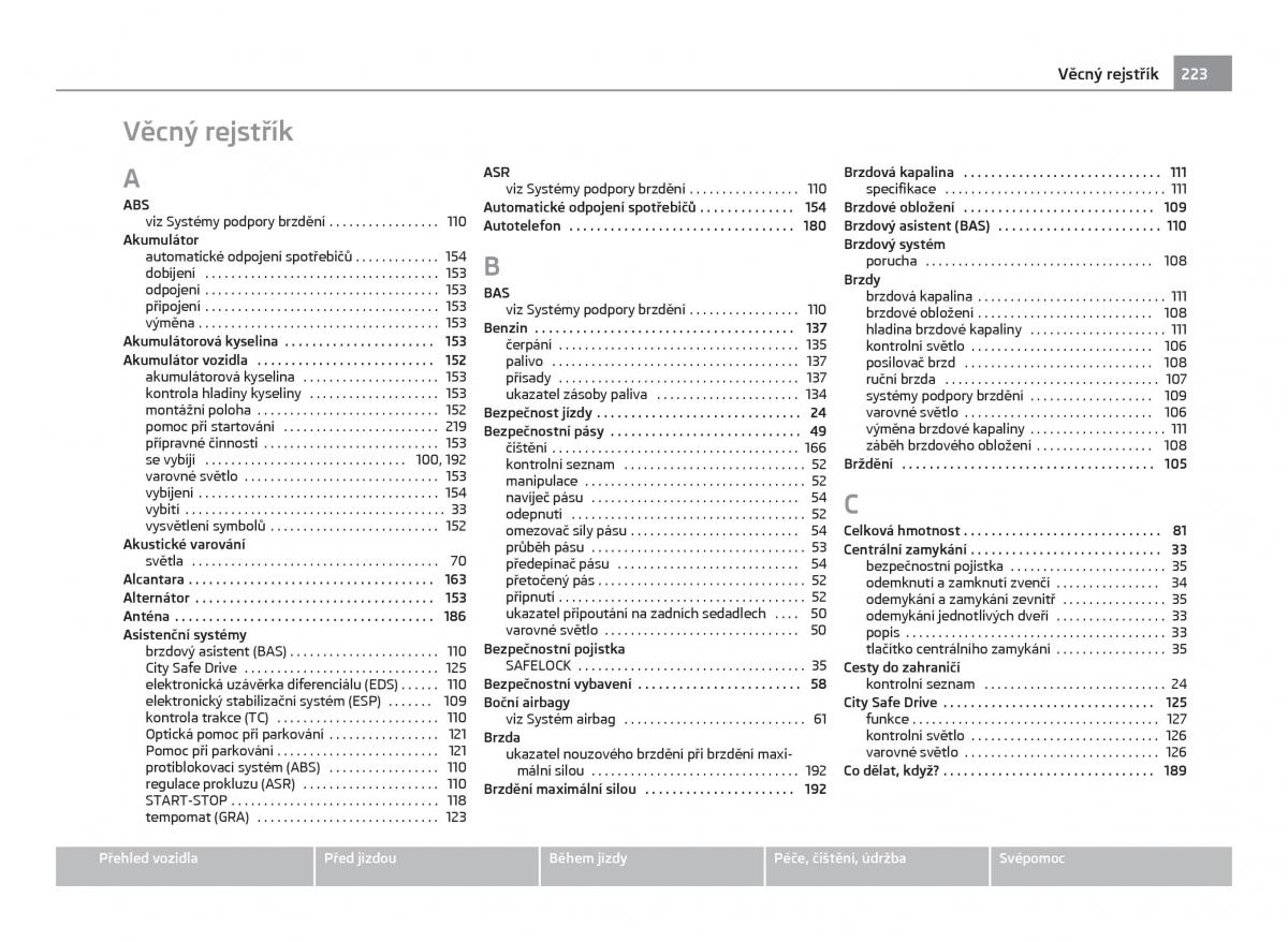 Skoda Citigo navod k obsludze / page 224