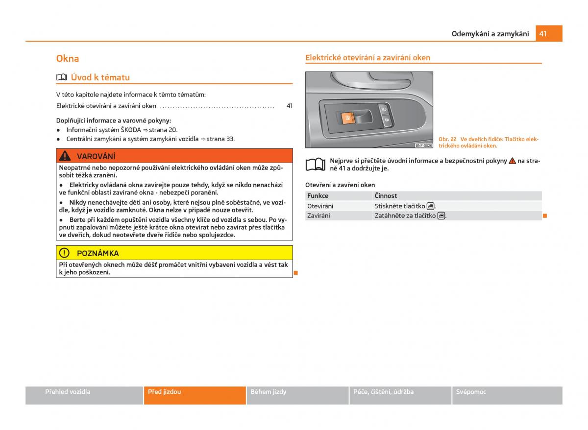 Skoda Citigo navod k obsludze / page 42