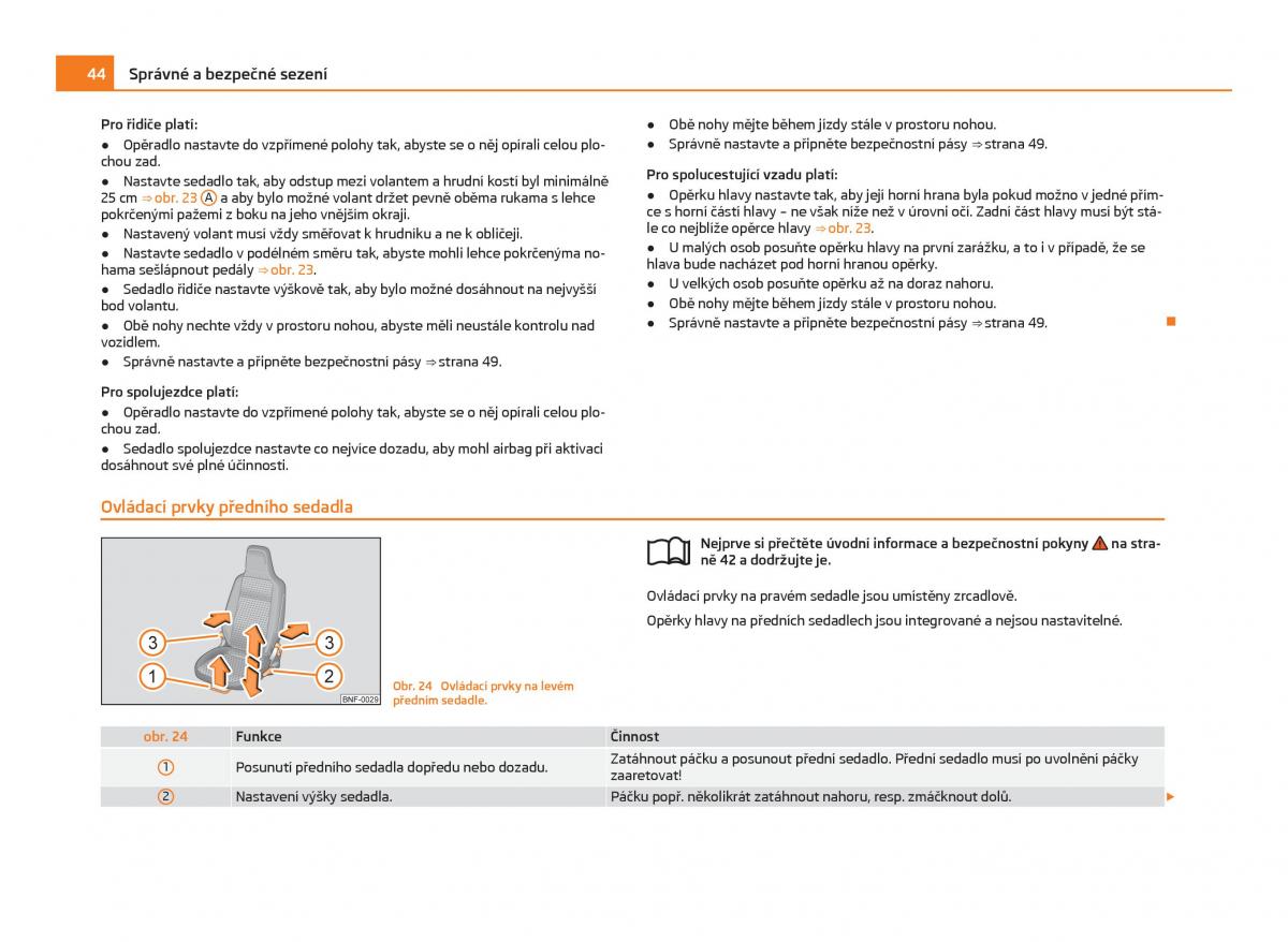 Skoda Citigo navod k obsludze / page 45