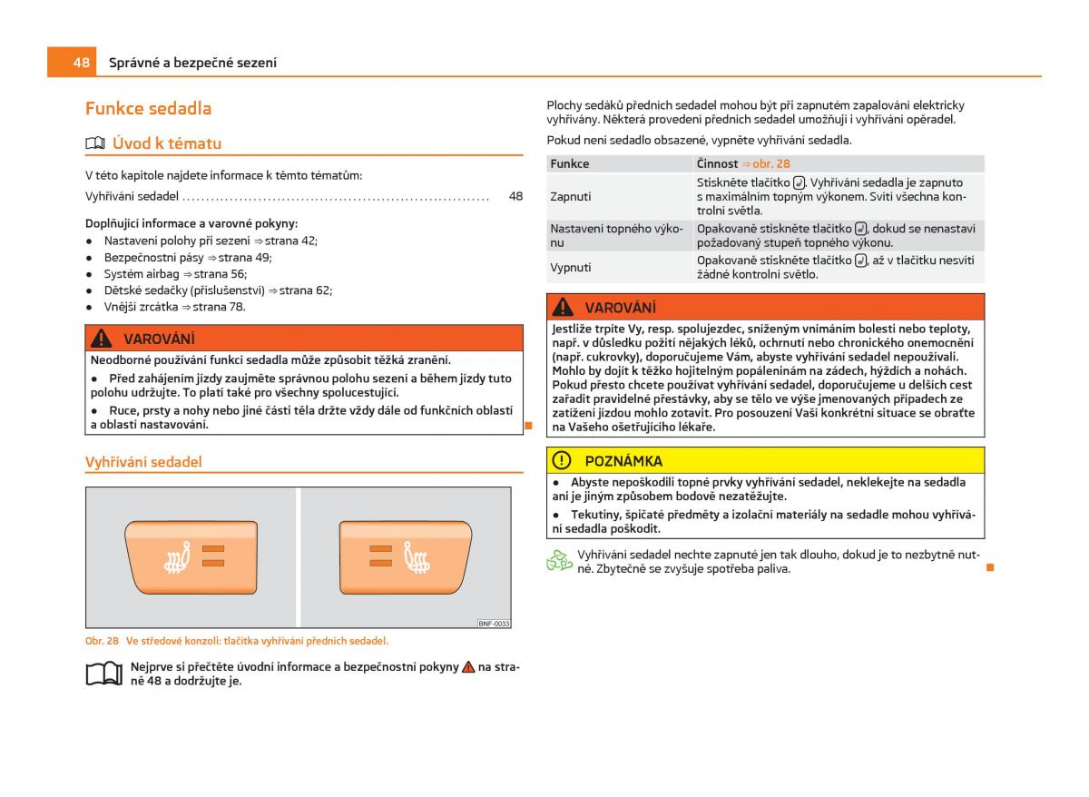 Skoda Citigo navod k obsludze / page 49