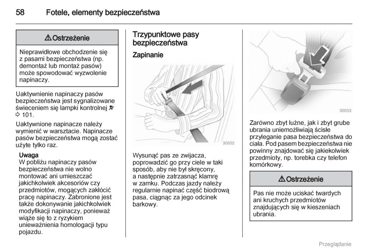 manual  Opel Astra H III 3 instrukcja / page 58