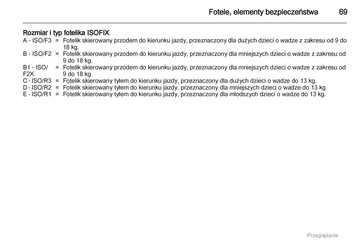 manual  Opel Astra H III 3 instrukcja / page 69