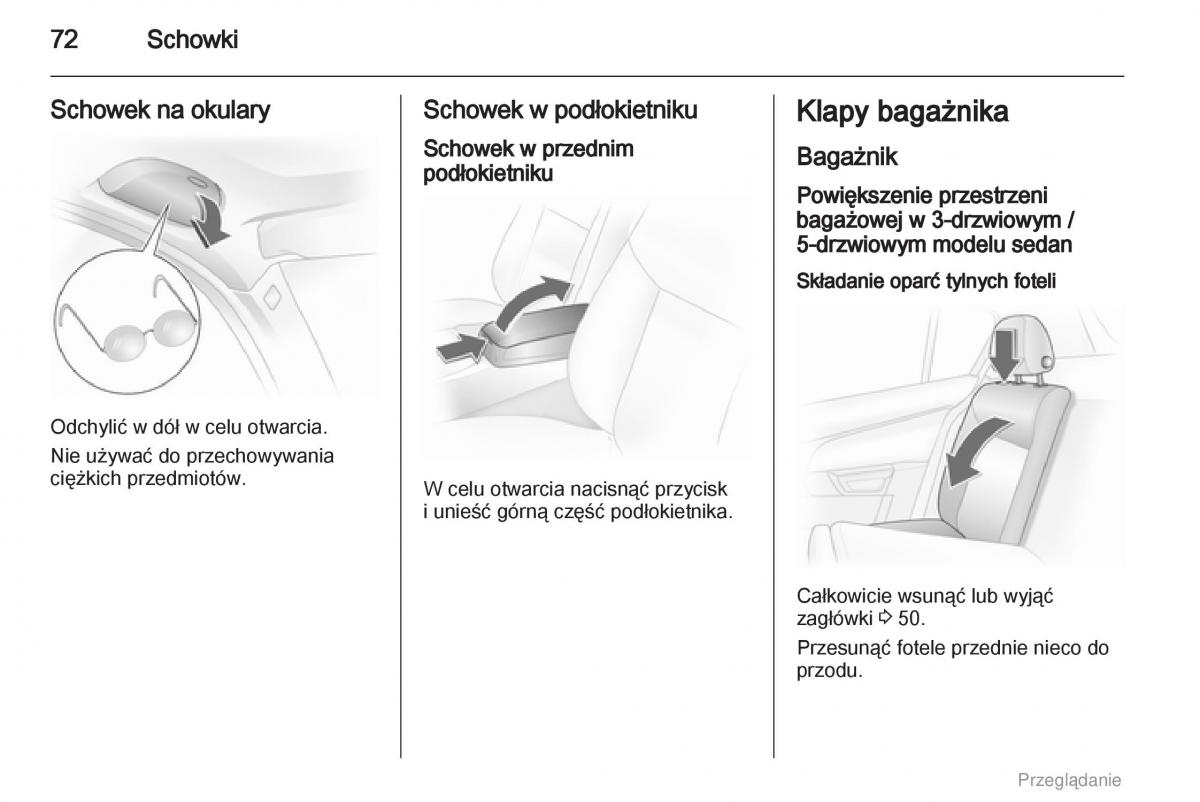 manual  Opel Astra H III 3 instrukcja / page 72