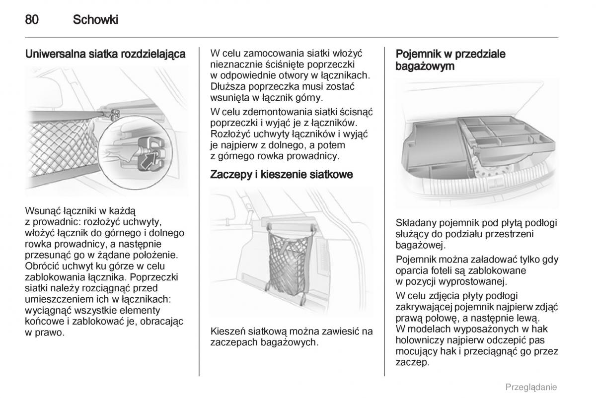 manual  Opel Astra H III 3 instrukcja / page 80