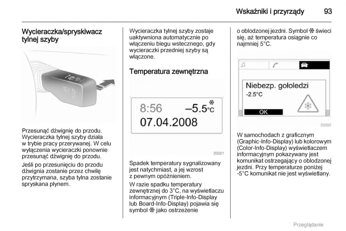 manual  Opel Astra H III 3 instrukcja / page 93