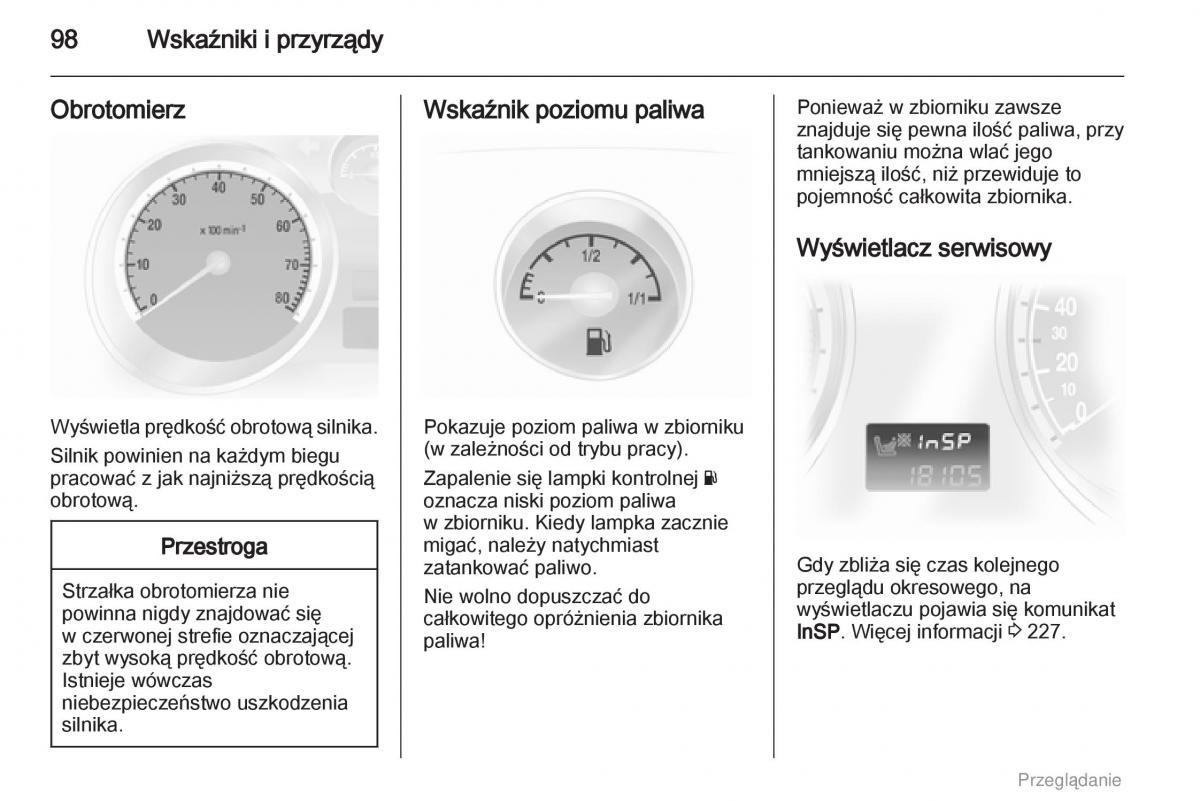 manual  Opel Astra H III 3 instrukcja / page 98