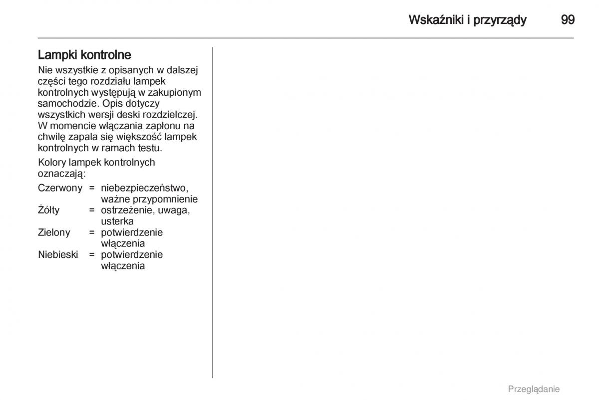 manual  Opel Astra H III 3 instrukcja / page 99