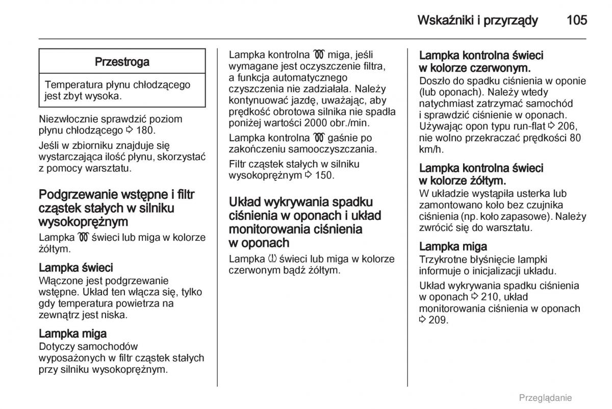 manual  Opel Astra H III 3 instrukcja / page 105