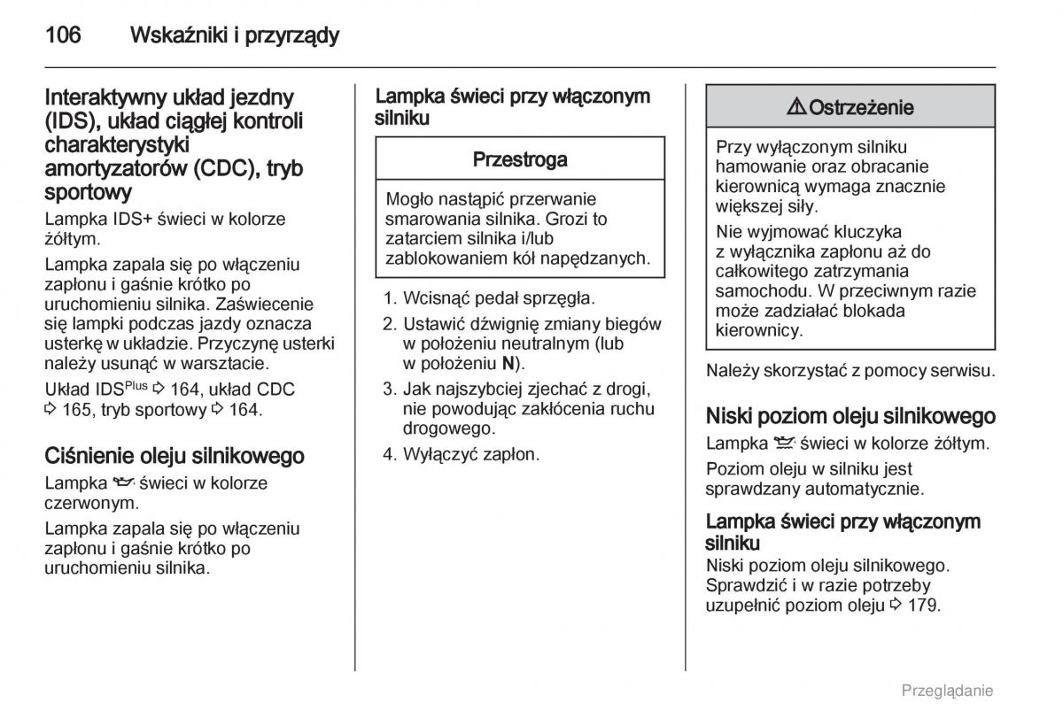 manual  Opel Astra H III 3 instrukcja / page 106