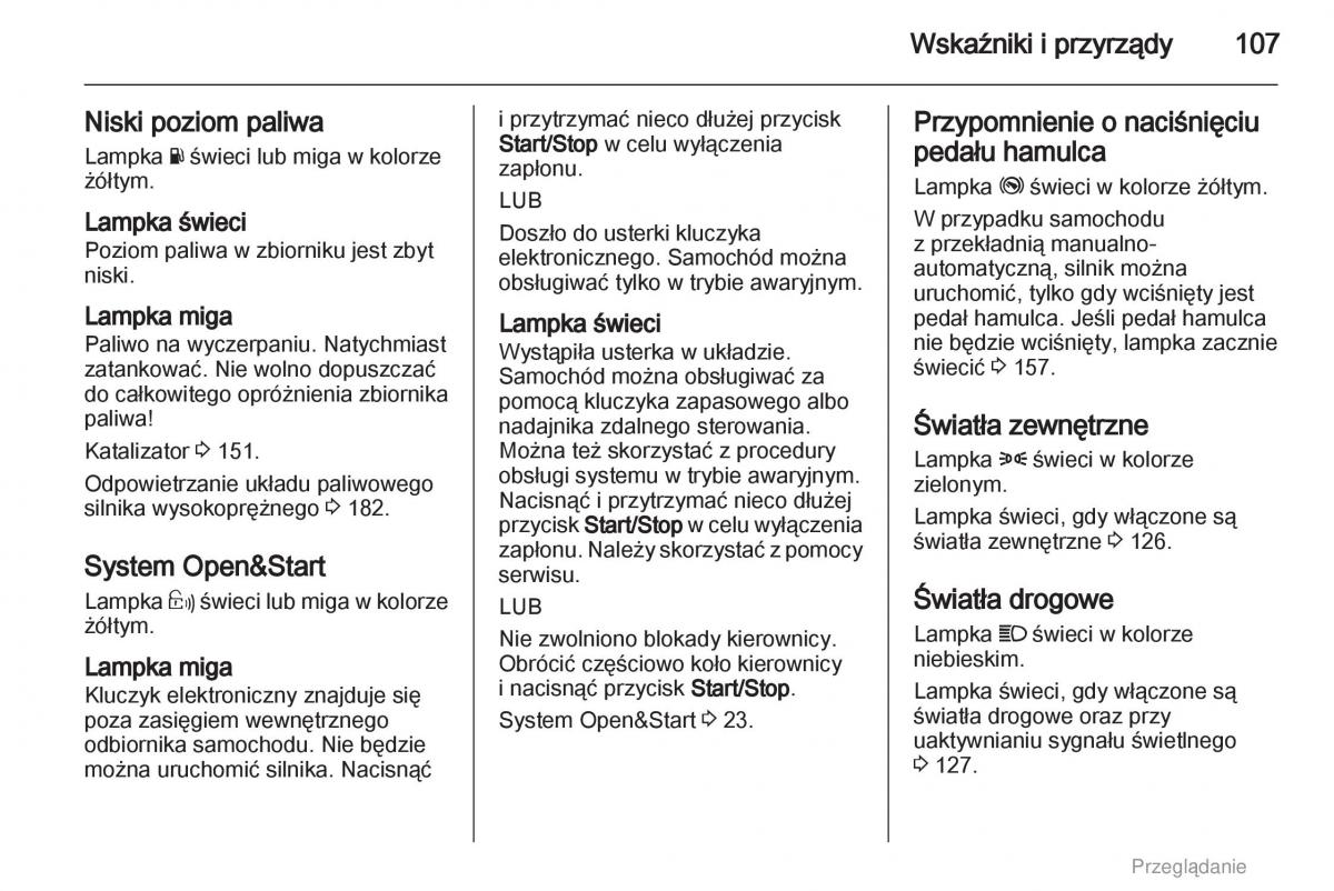 manual  Opel Astra H III 3 instrukcja / page 107