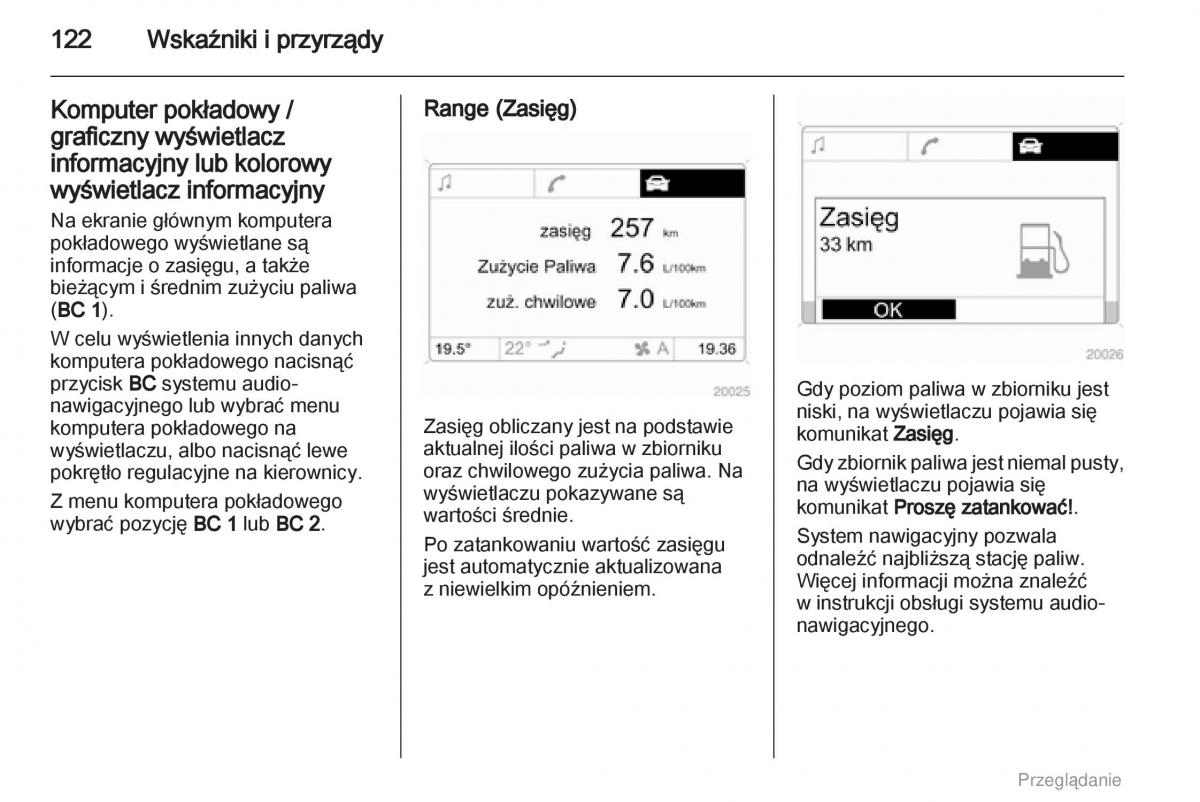 manual  Opel Astra H III 3 instrukcja / page 122