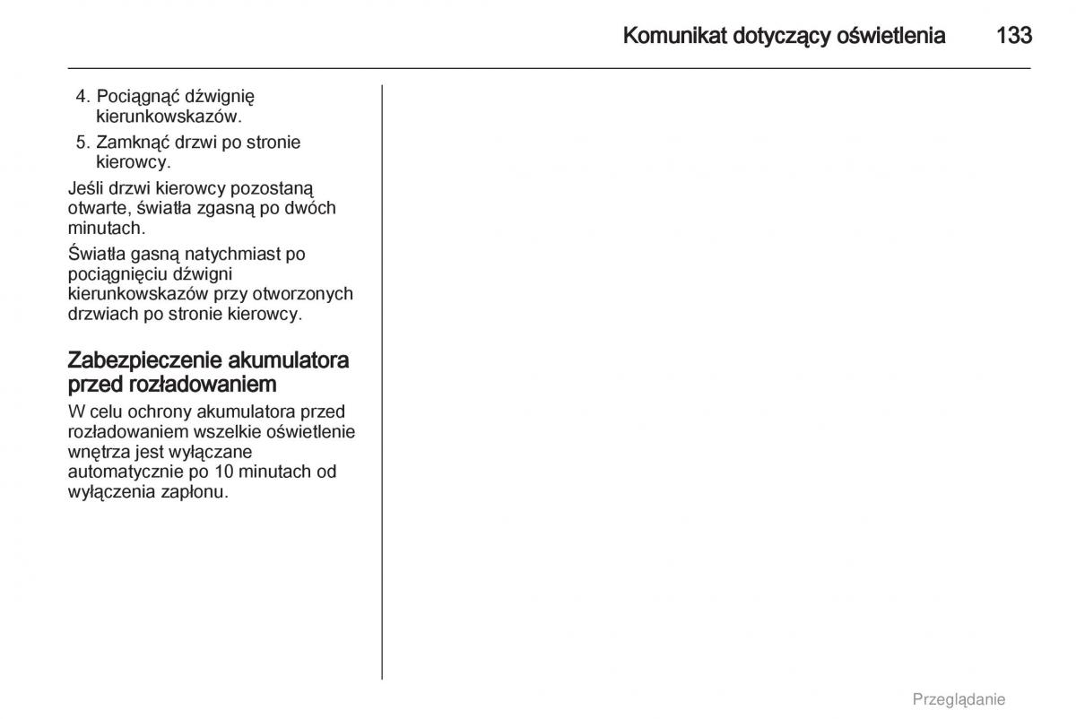 manual  Opel Astra H III 3 instrukcja / page 133