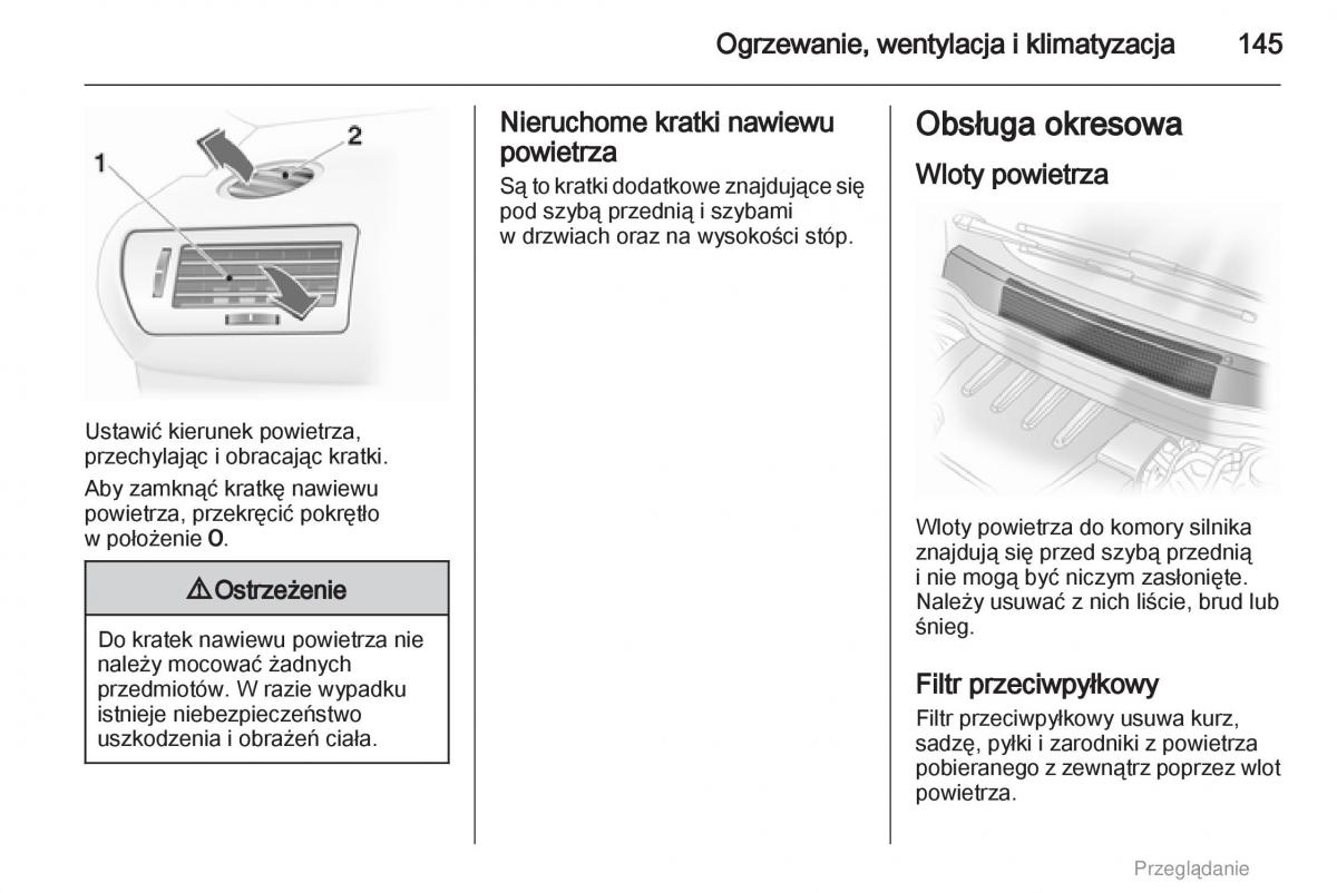 manual  Opel Astra H III 3 instrukcja / page 145