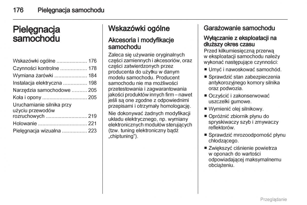 manual  Opel Astra H III 3 instrukcja / page 176