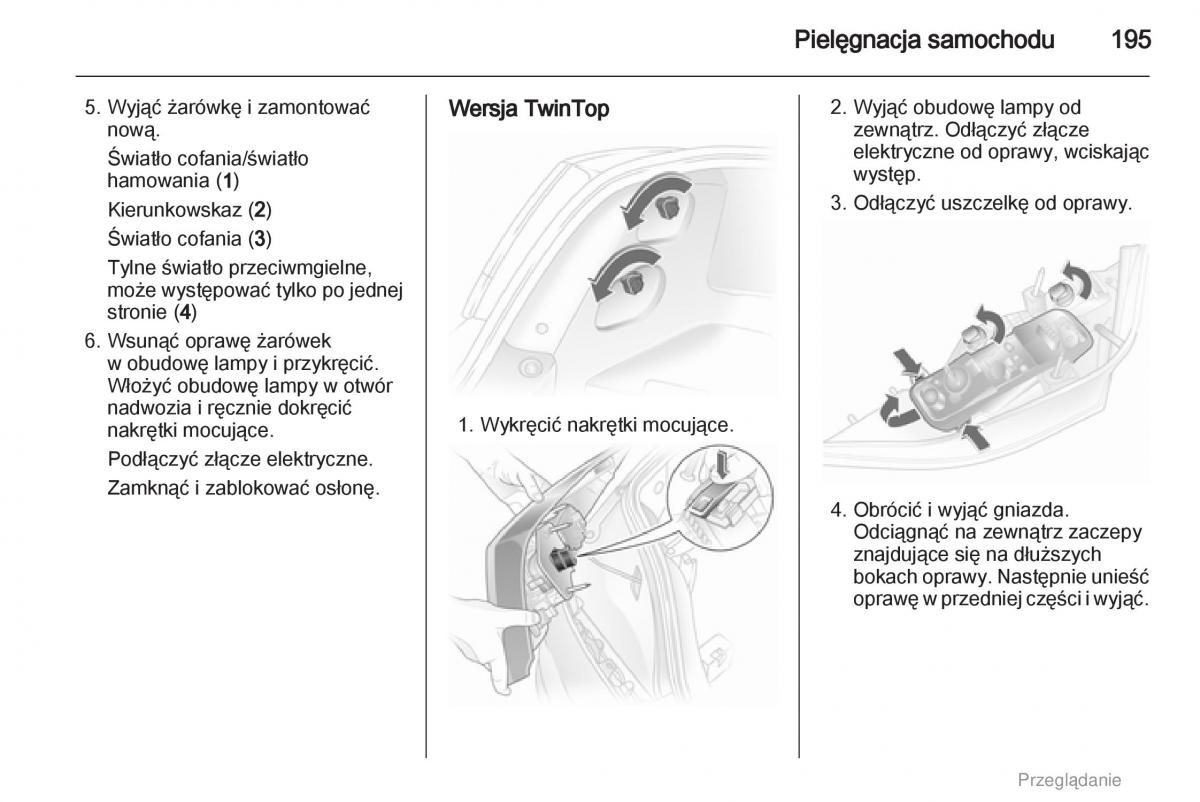 manual  Opel Astra H III 3 instrukcja / page 195