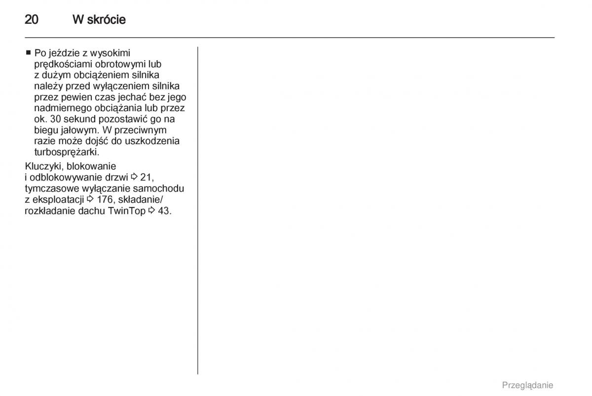 manual  Opel Astra H III 3 instrukcja / page 20