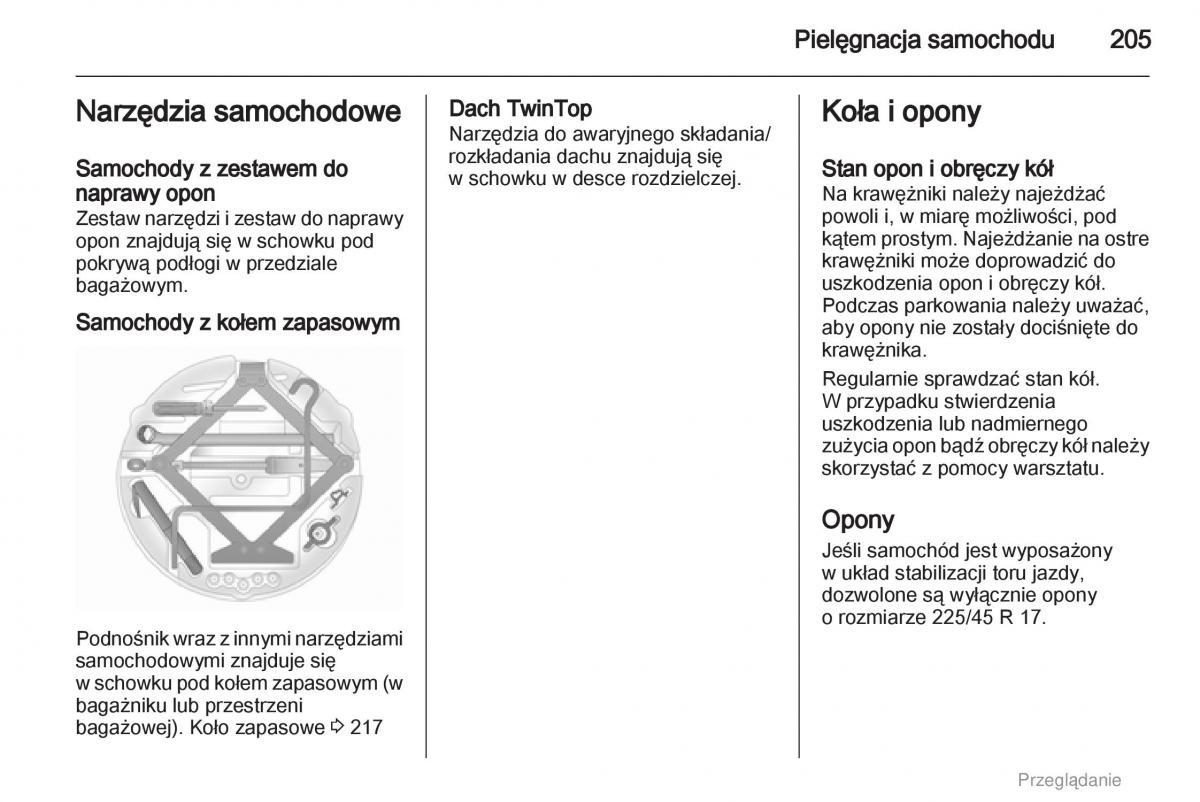 manual  Opel Astra H III 3 instrukcja / page 205