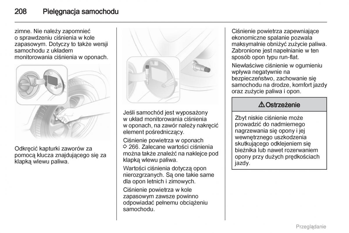 manual  Opel Astra H III 3 instrukcja / page 208