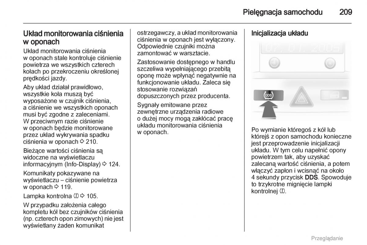 manual  Opel Astra H III 3 instrukcja / page 209