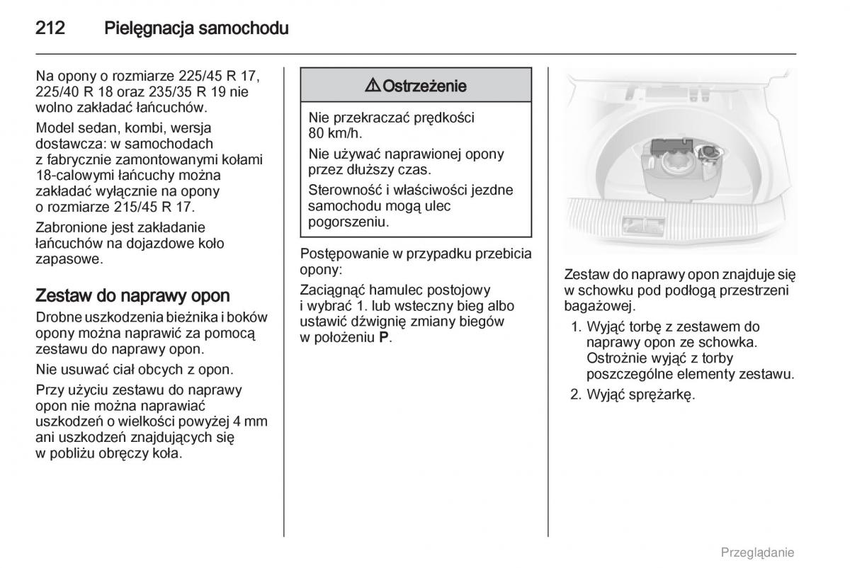 manual  Opel Astra H III 3 instrukcja / page 212