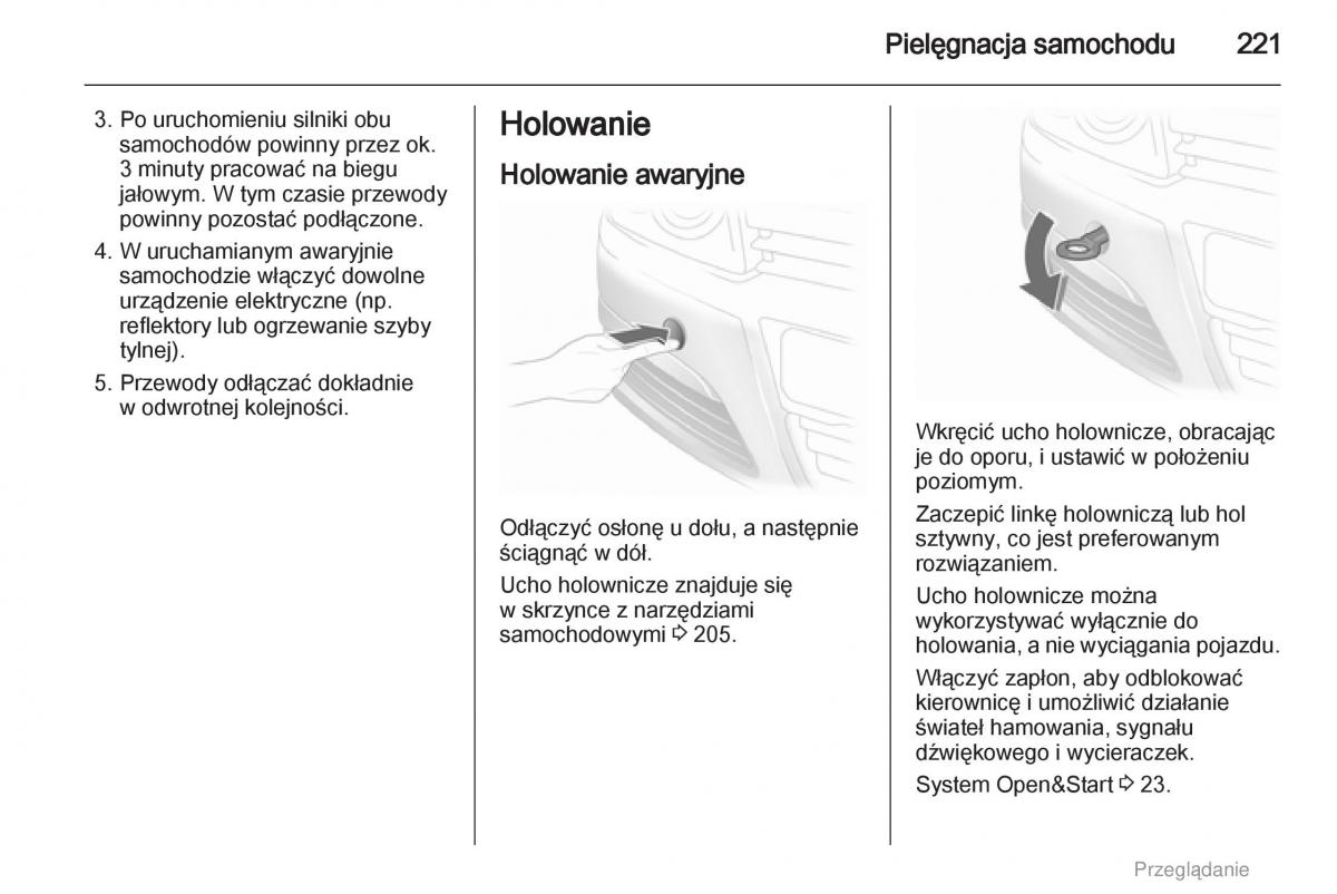 manual  Opel Astra H III 3 instrukcja / page 221