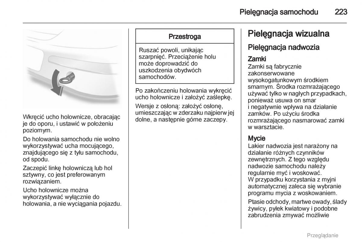 manual  Opel Astra H III 3 instrukcja / page 223