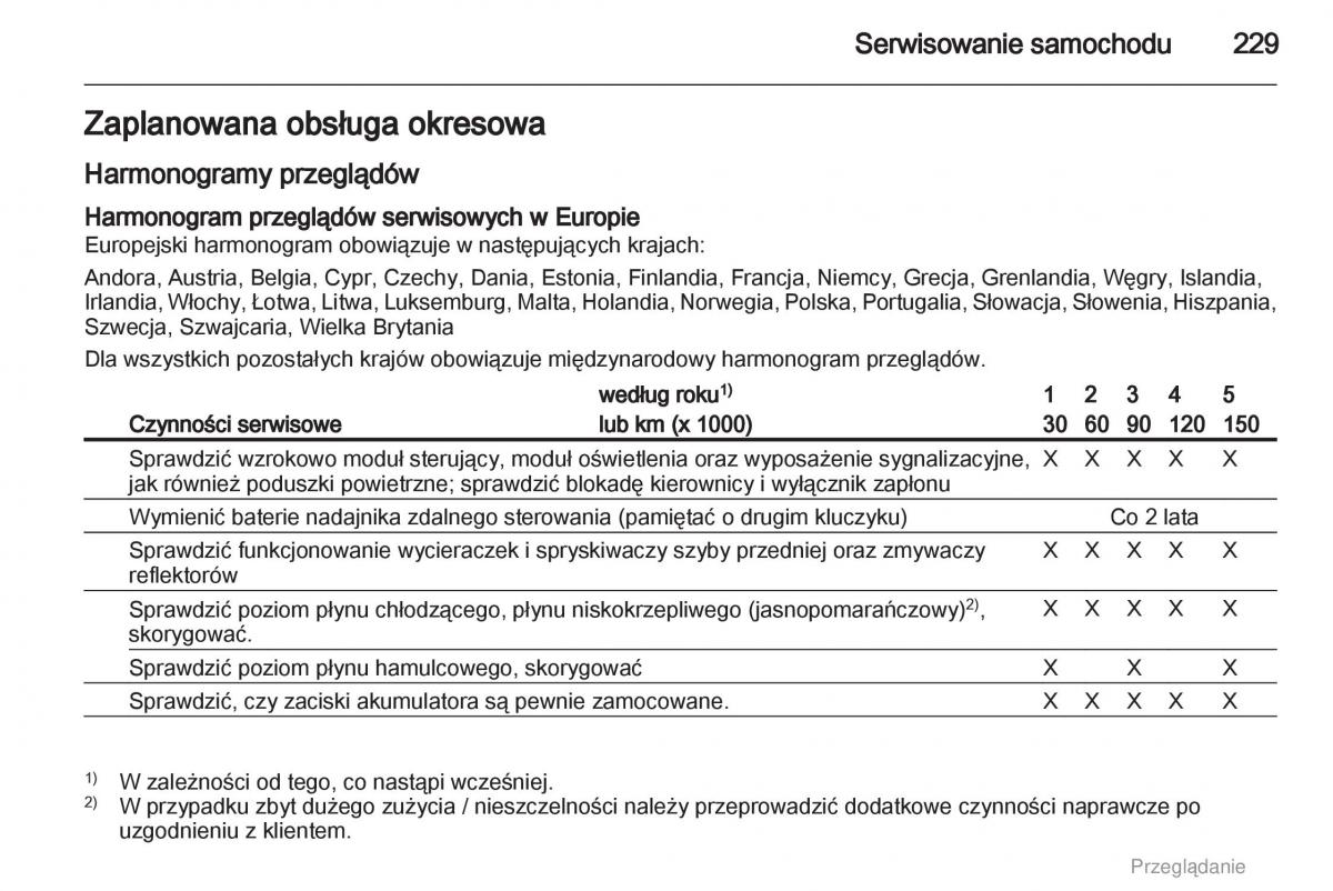 manual  Opel Astra H III 3 instrukcja / page 229