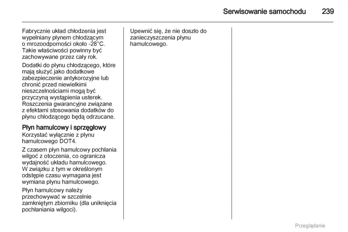 manual  Opel Astra H III 3 instrukcja / page 239