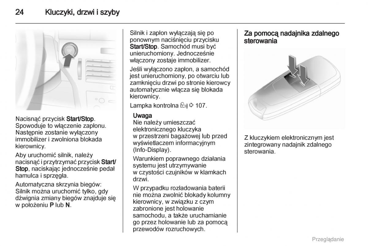 manual  Opel Astra H III 3 instrukcja / page 24