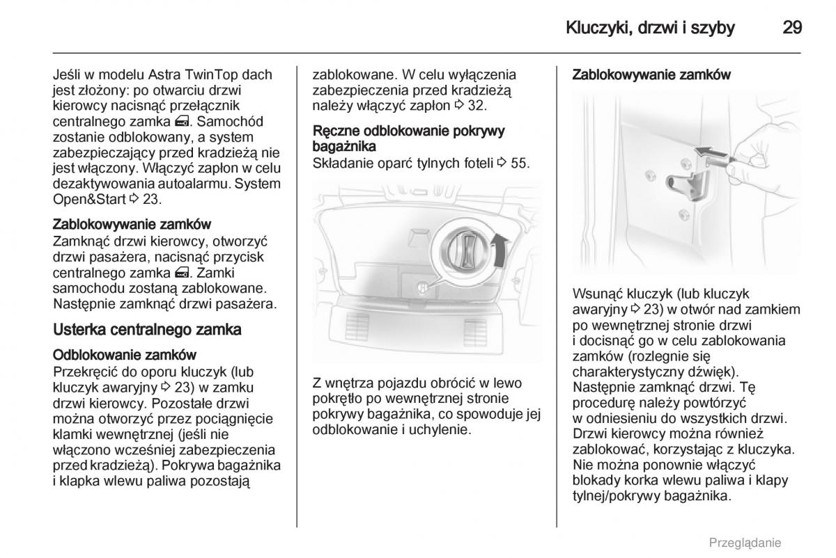 manual  Opel Astra H III 3 instrukcja / page 29